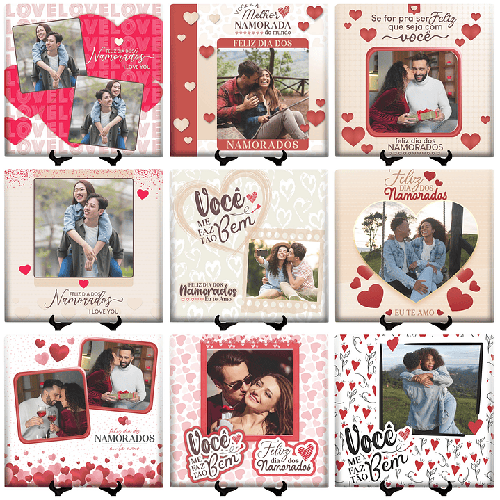 54 Artes para Sublimação Dia dos Namorados  Arquivos Editáveis em Corel Draw 2