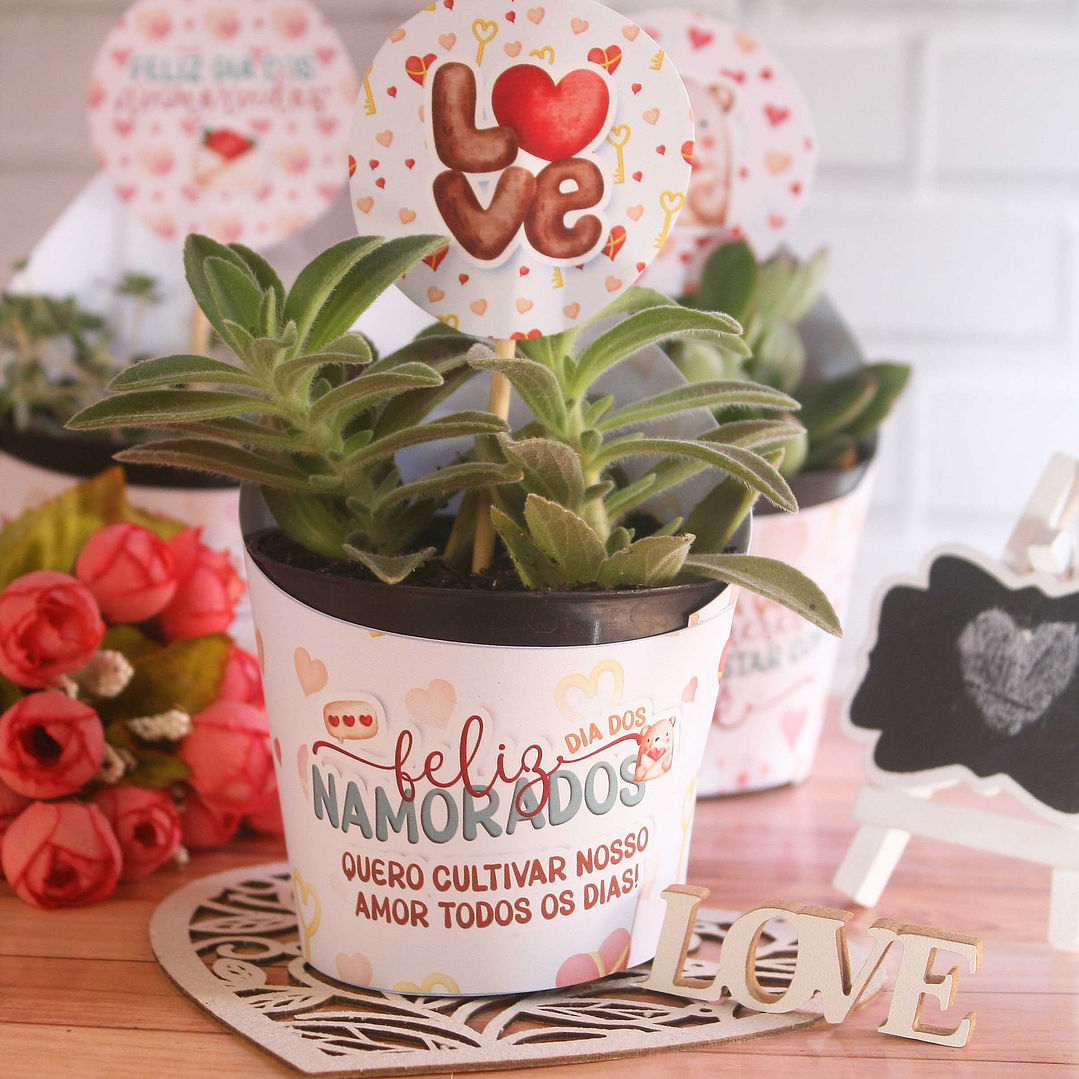 10 Moldes para Suculentas Dia dos Namorados em Jpg 3
