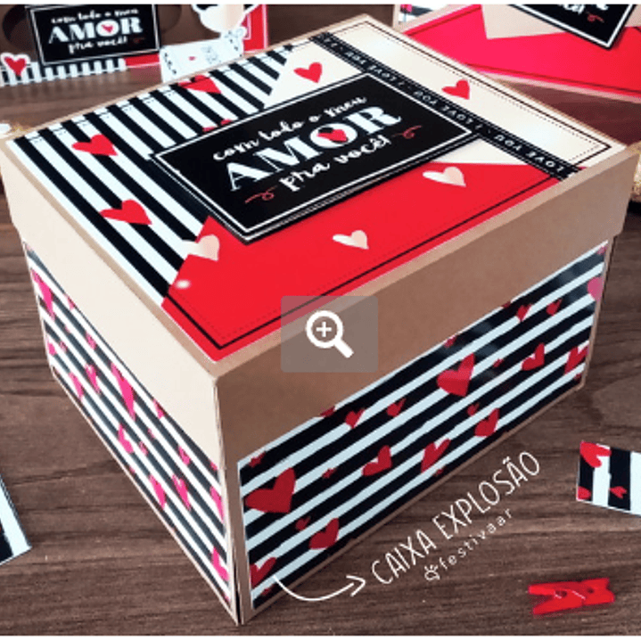 Arquivos de Corte Caixa Explosão Dia dos Namorados em Studio 1