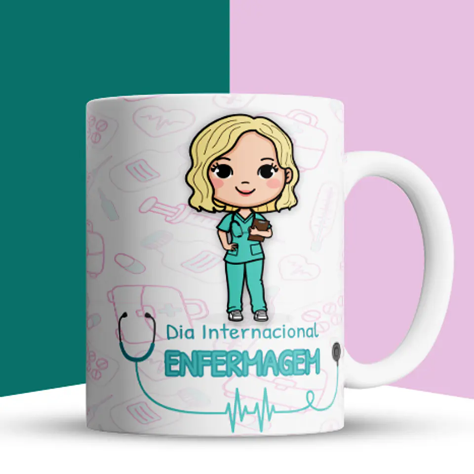 70 Artes para Caneca Enfermagem Arquivos em Jpg 9