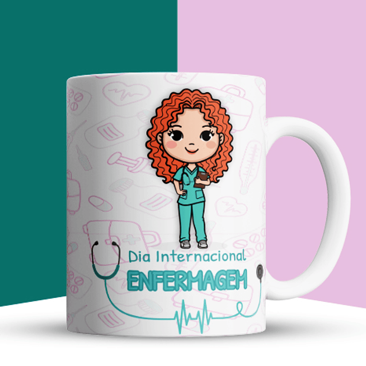 70 Artes para Caneca Enfermagem Arquivos em Jpg 10