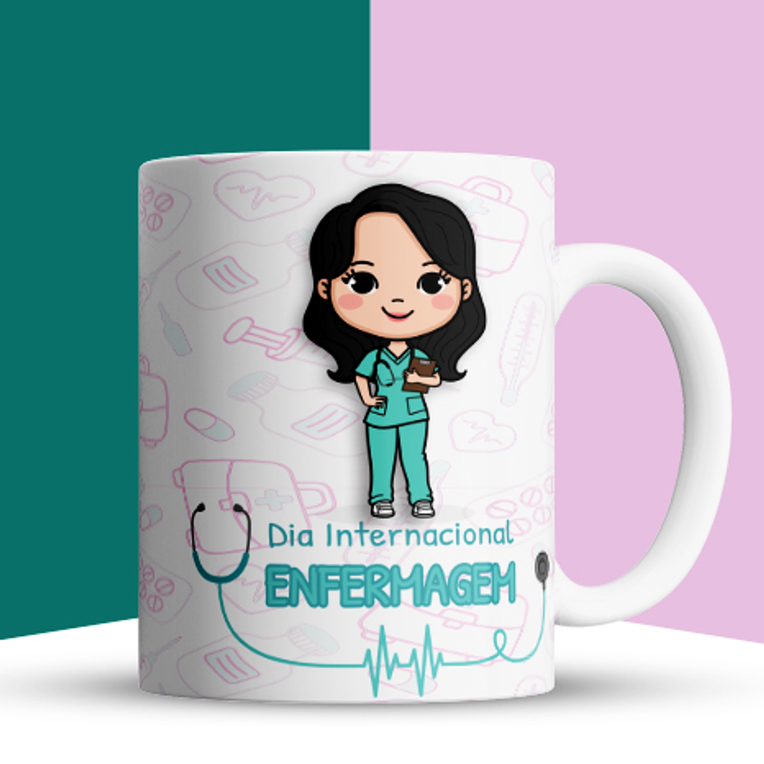 70 Artes para Caneca Enfermagem Arquivos em Jpg 11