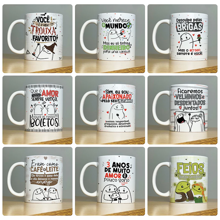 14 Artes para Caneca Flork Dia dos Namorados e Outros Arquivos em Jpg 1