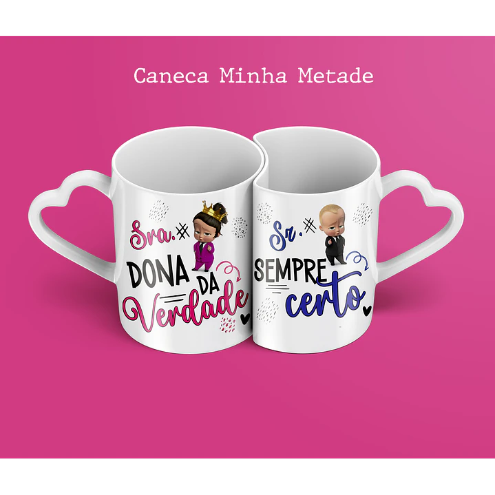 2 Artes para Caneca Sr e Sra Sempre Certos Namorados Estampas Sublimação Baixar Grátis 3