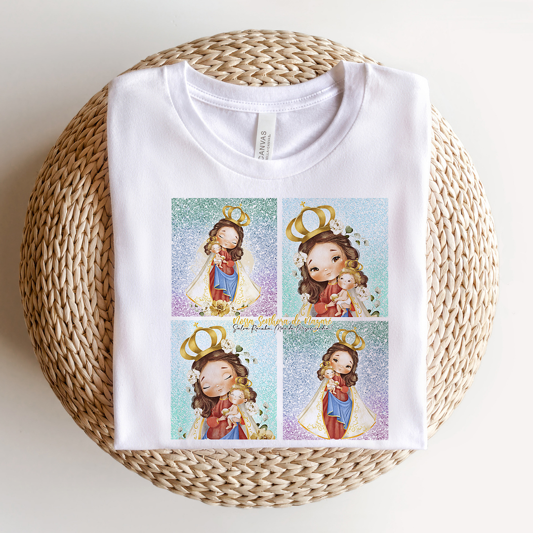 7 Artes Caneca e Camisa Nossa Senhora de Nazaré em Corel Draw  1