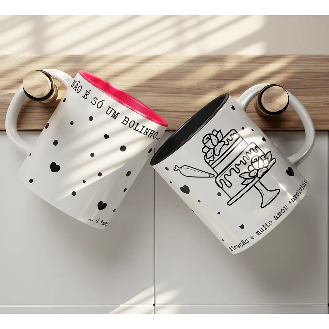 10 Artes Caneca Confeitaria em Png 3