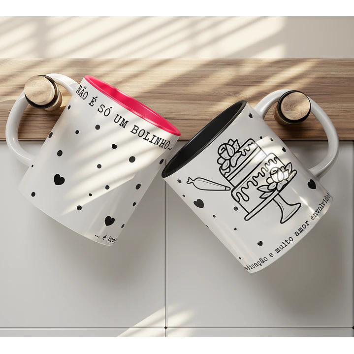 10 Artes Caneca Confeitaria em Png 3
