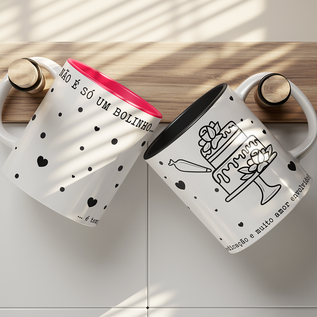 10 Artes Caneca Confeitaria em Png 3