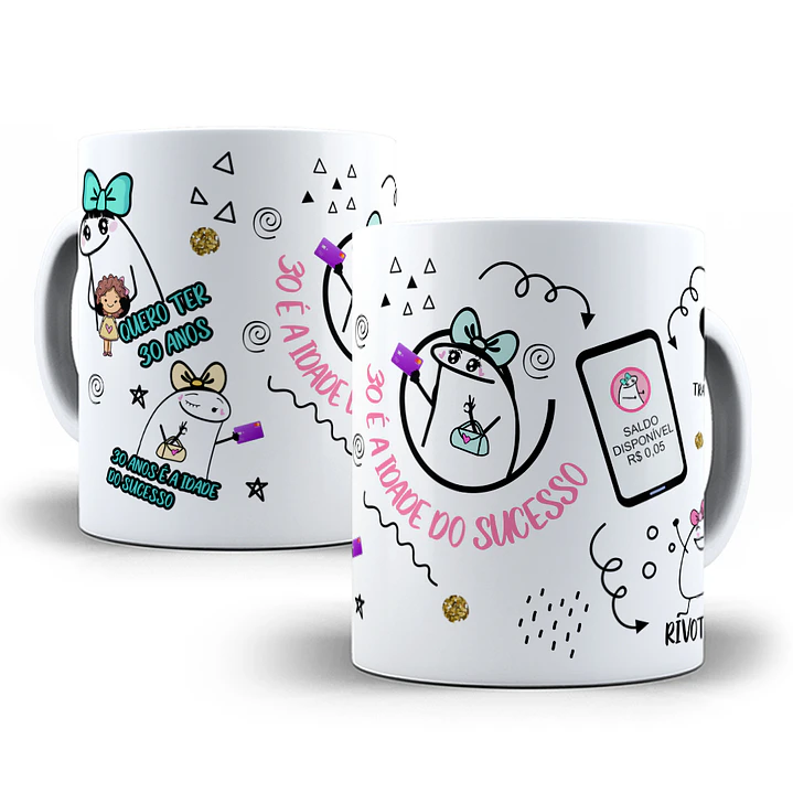 11 Artes Caneca Temas Aleatórios em Corel Draw 8