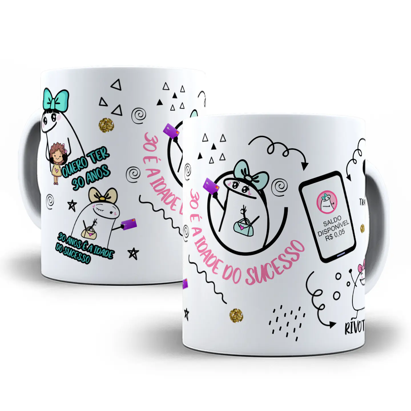 11 Artes Caneca Temas Aleatórios em Corel Draw 8