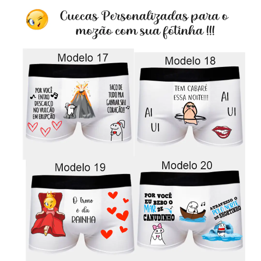 20 Artes para Cuecas Frases Engraçadas Dia dos Namorados em Corel Draw 4