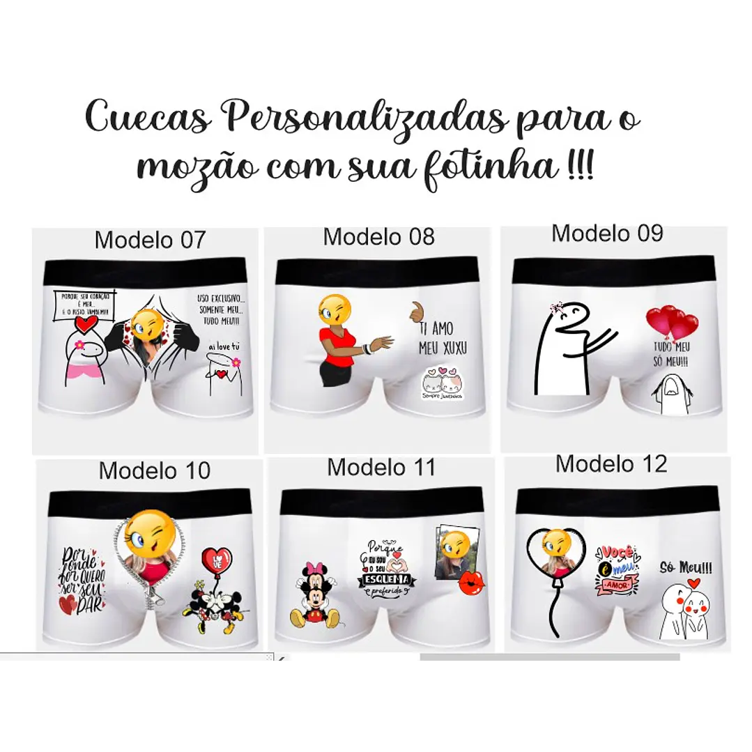 20 Artes para Cuecas Frases Engraçadas Dia dos Namorados em Corel Draw 2