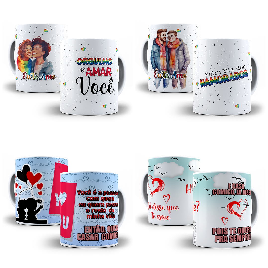 28 Artes para Sublimação Dia dos namorados em Corel Draw 2