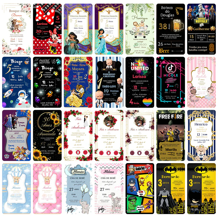 Pack Canva Convites Digitais Lucrativos 5.0 Templates Editáveis 415 Artes 3