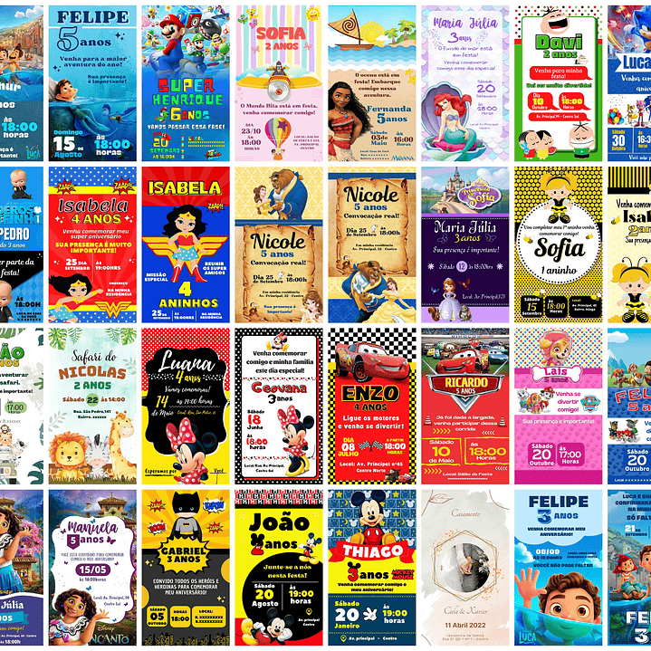 Pack Canva Convites Digitais Lucrativos 5.0 Templates Editáveis 415 Artes 4