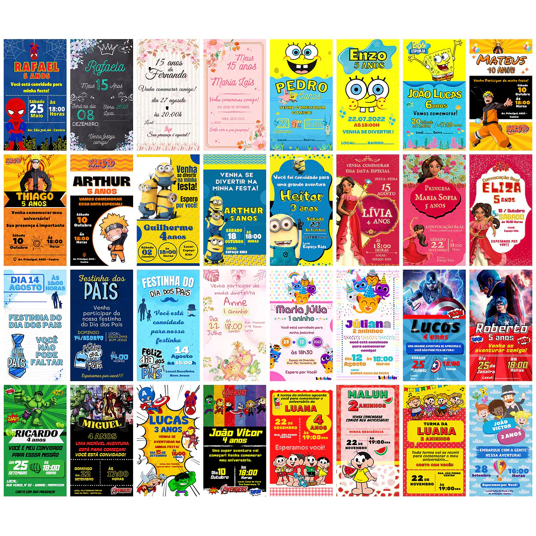 Pack Canva Convites Digitais Lucrativos 5.0 Templates Editáveis 415 Artes 5