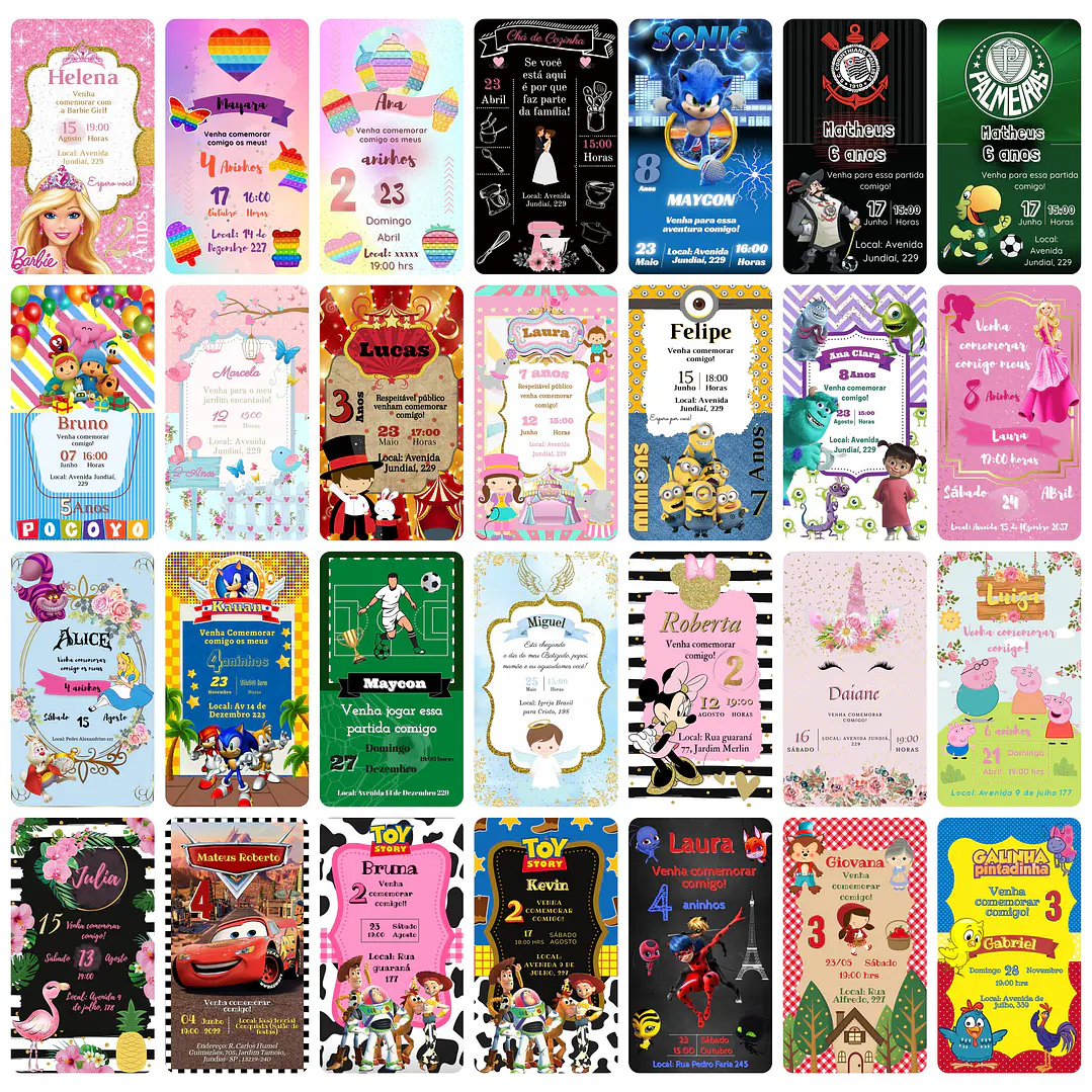 Pack Canva Convites Digitais Lucrativos 5.0 Templates Editáveis 415 Artes 12