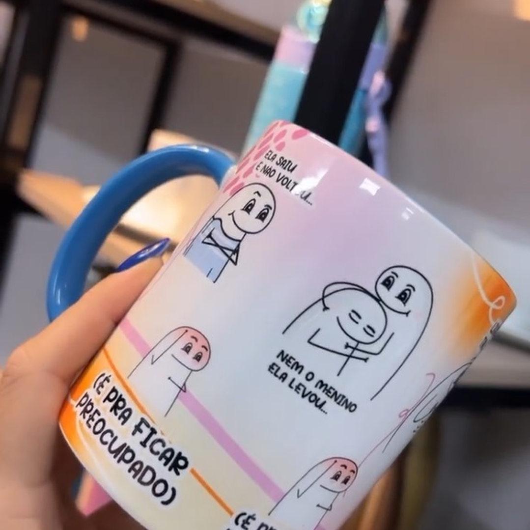 Artes para Caneca Ela Saiu e Não Voltou Personal Flork Musica Frases Editável em Corel Draw  3