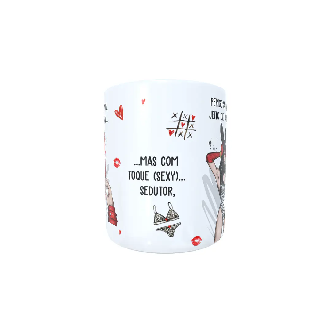 Arte para Caneca Perigosa e linda, jeito de bandida Arquivos Sublimação 4