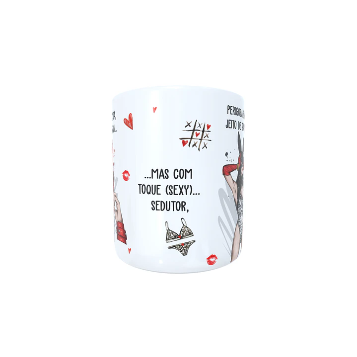 Arte para Caneca Perigosa e linda, jeito de bandida Arquivos Sublimação 4