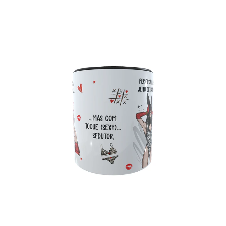 Arte para Caneca Perigosa e linda, jeito de bandida Arquivos Sublimação 8
