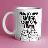 Arte Caneca Flork Amigas Amizade Arquivos Sublimação Png