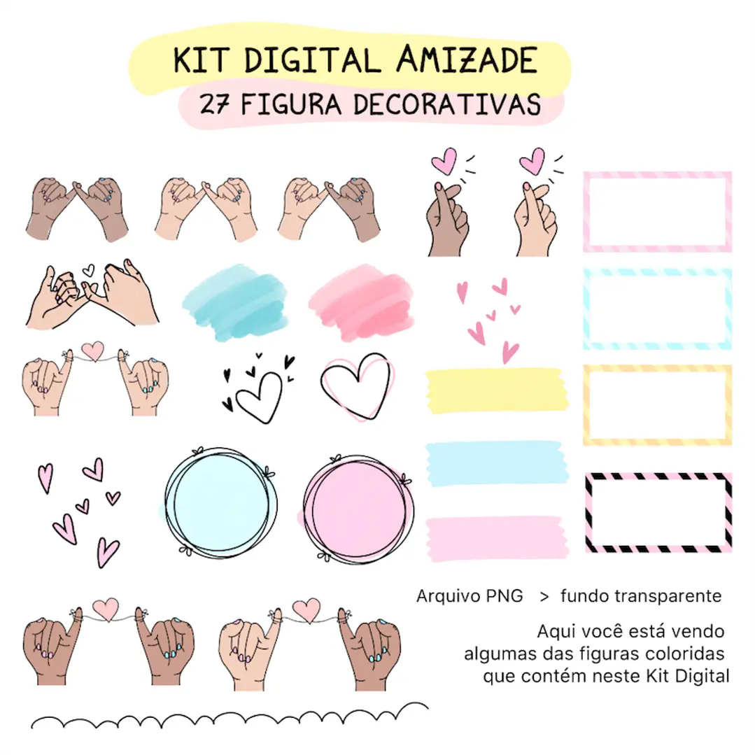 Kit Digital Arte Amizade Amigas Caneca Frases Best Friend Arquivos Png 8