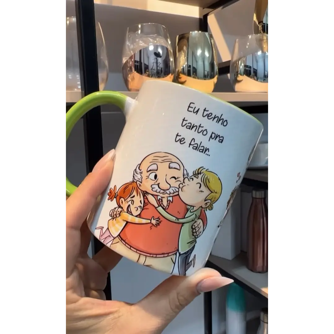 Artes para Caneca Avós Como é Grande o  Meu Amor Musica Roberto Carlos em Corel 1