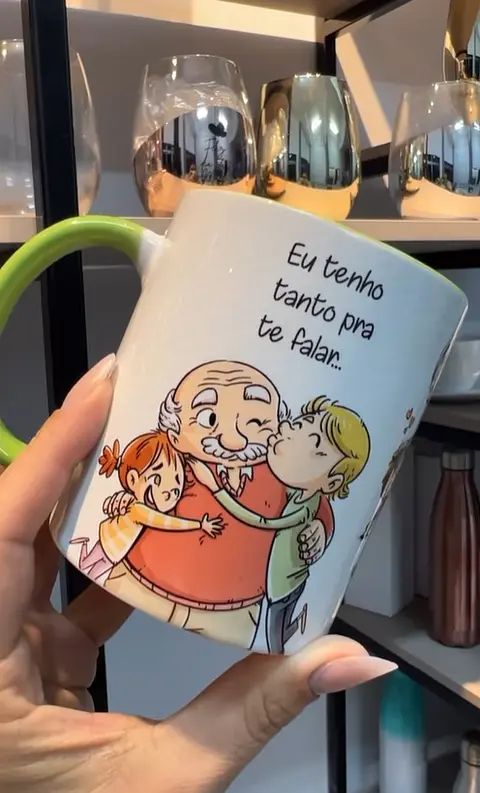 Artes para Caneca Avós Como é Grande o  Meu Amor Musica Roberto Carlos em Corel