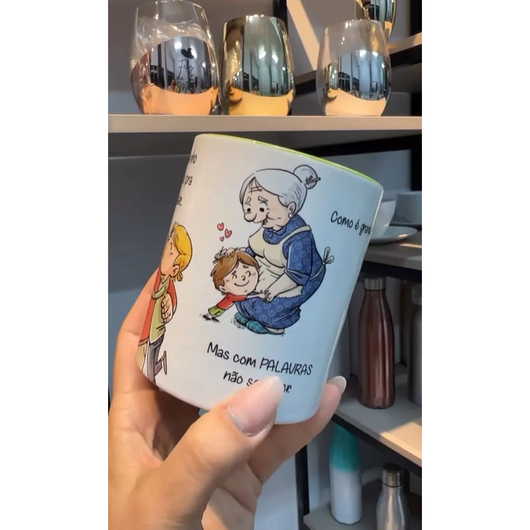 Artes para Caneca Avós Como é Grande o  Meu Amor Musica Roberto Carlos em Corel 2