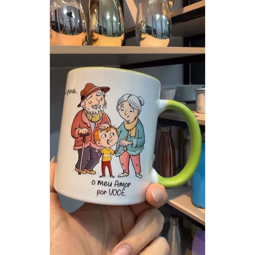 Artes para Caneca Avós Como é Grande o  Meu Amor Musica Roberto Carlos em Corel 3