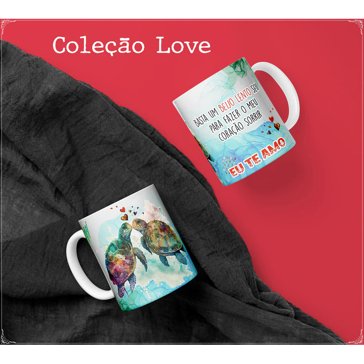 10 Artes para Caneca Namorados Love Animais em Corel Draw  5