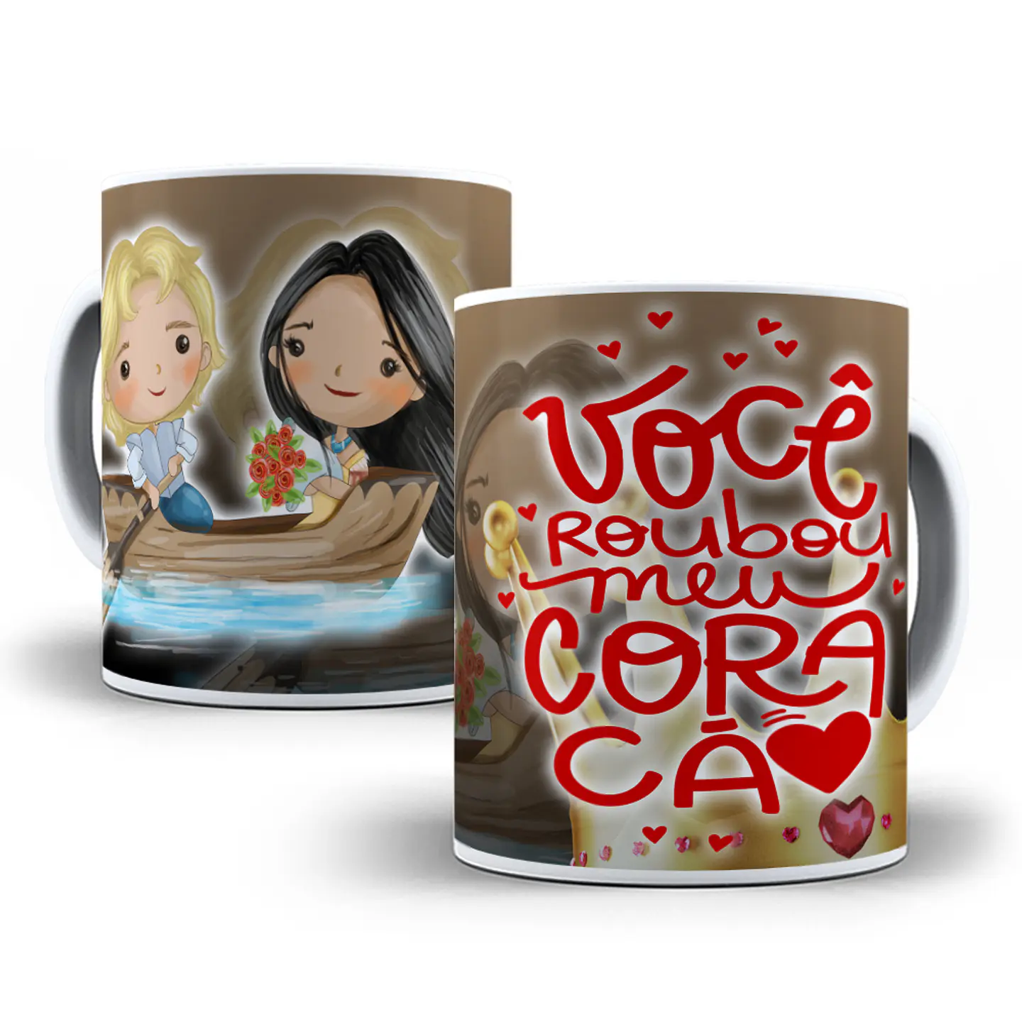 10 Artes para Caneca Princesas Dia dos Namorados em Photoshop 2