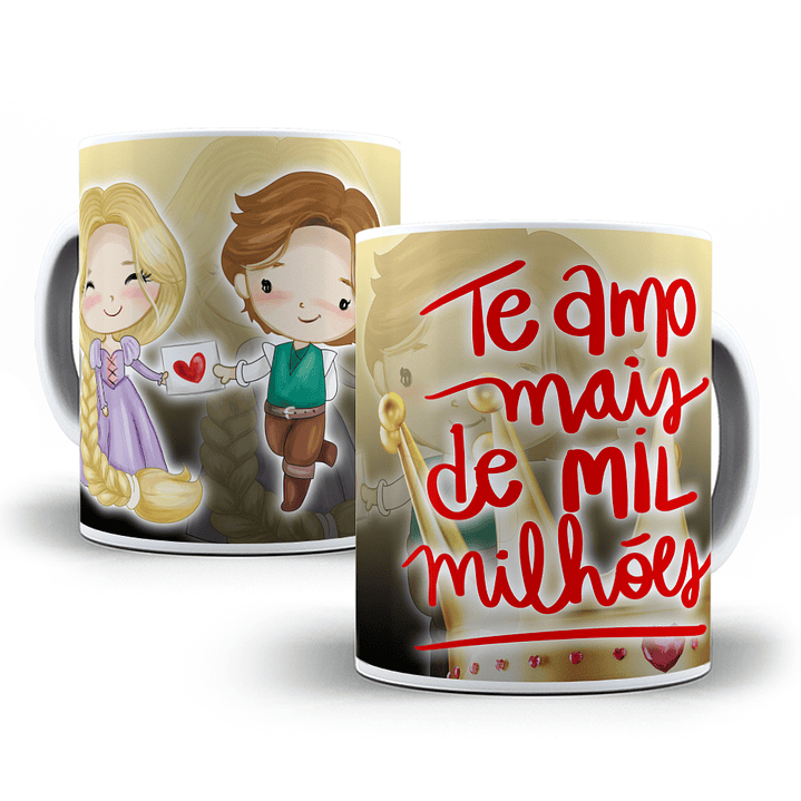 10 Artes para Caneca Princesas Dia dos Namorados em Photoshop 3