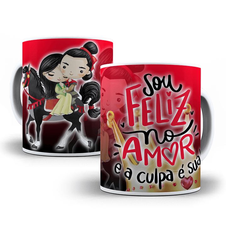 10 Artes para Caneca Princesas Dia dos Namorados em Photoshop 10