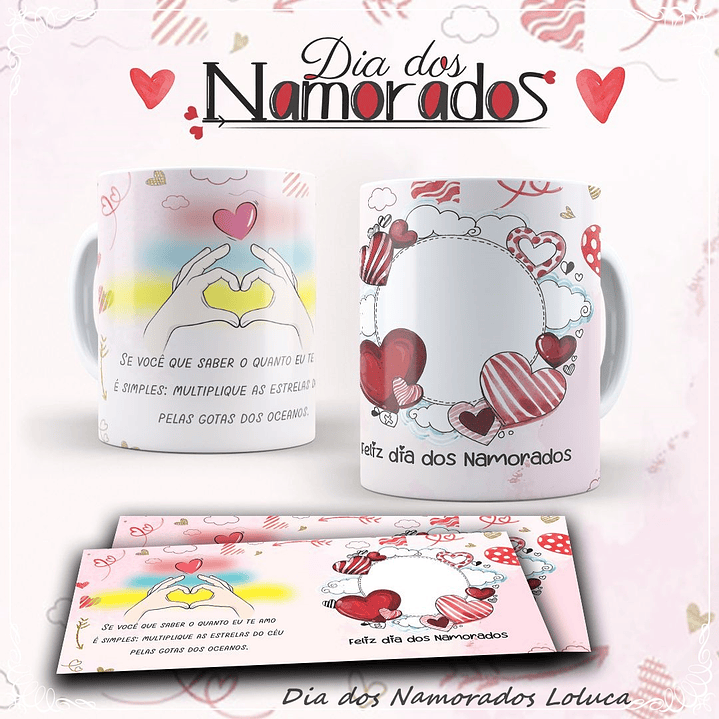 10 Artes para Caneca Dia dos Namorados Mickey Disney e Outros em Corel Draw 2