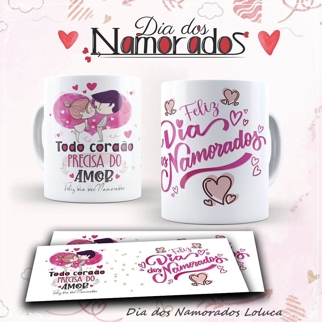 10 Artes para Caneca Dia dos Namorados Mickey Disney e Outros em Corel Draw 3