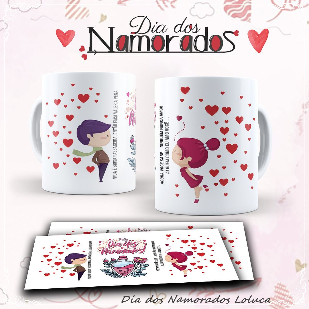 10 Artes para Caneca Dia dos Namorados Mickey Disney e Outros em Corel Draw 7