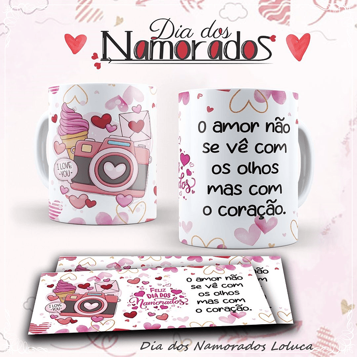 10 Artes para Caneca Dia dos Namorados Mickey Disney e Outros em Corel Draw 10