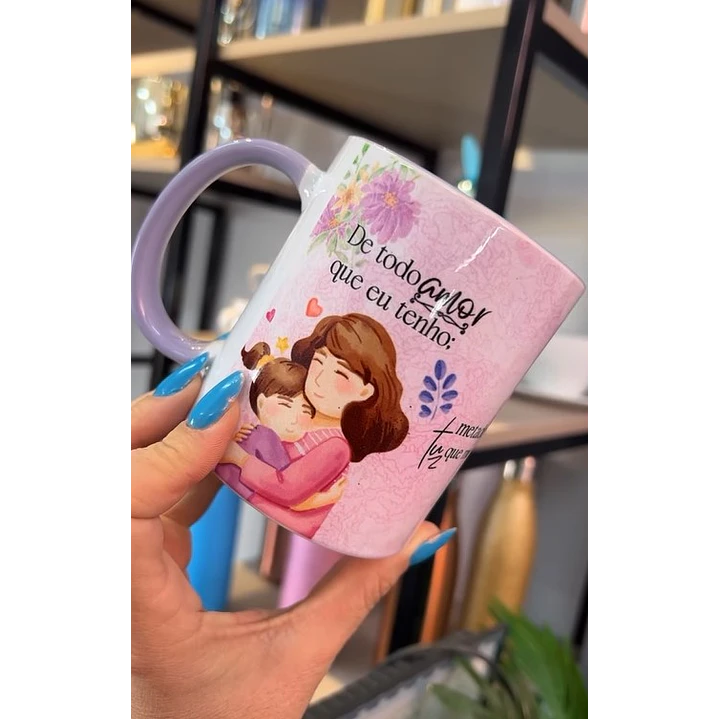 Artes para Caneca Dia das Mães De Todo Amor que Eu Tenho Musica Frases - Maria Gadu Arquivos em Corel Draw 1