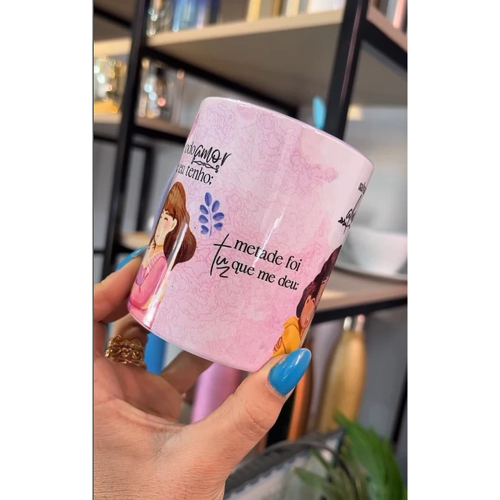Artes para Caneca Dia das Mães De Todo Amor que Eu Tenho Musica Frases - Maria Gadu Arquivos em Corel Draw 2