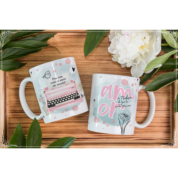 11 Artes para Caneca Dia dos Namorados em Corel Draw 2