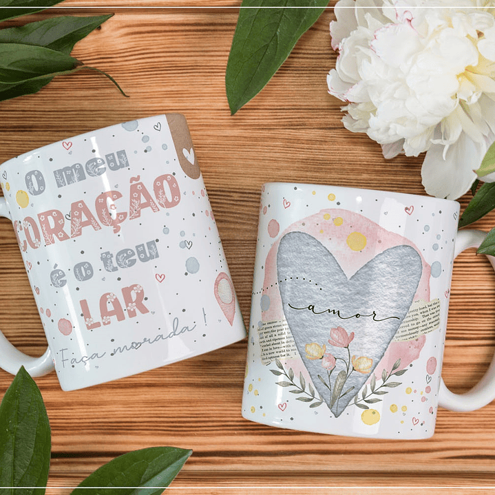 11 Artes para Caneca Dia dos Namorados em Corel Draw 3