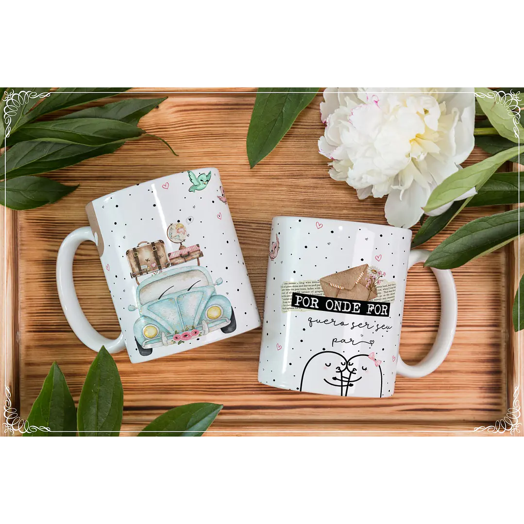 11 Artes para Caneca Dia dos Namorados em Corel Draw 5