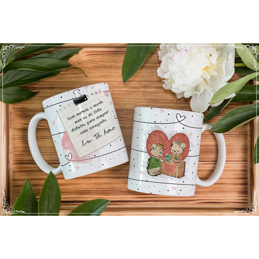 11 Artes para Caneca Dia dos Namorados em Corel Draw 7