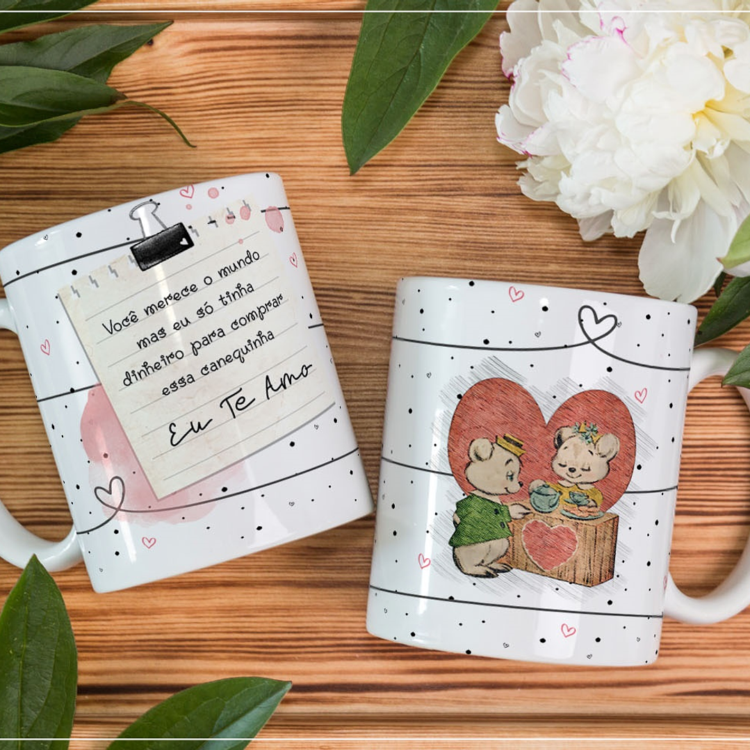 11 Artes para Caneca Dia dos Namorados em Corel Draw 7