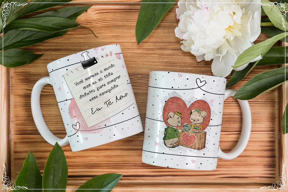 11 Artes para Caneca Dia dos Namorados em Corel Draw 7