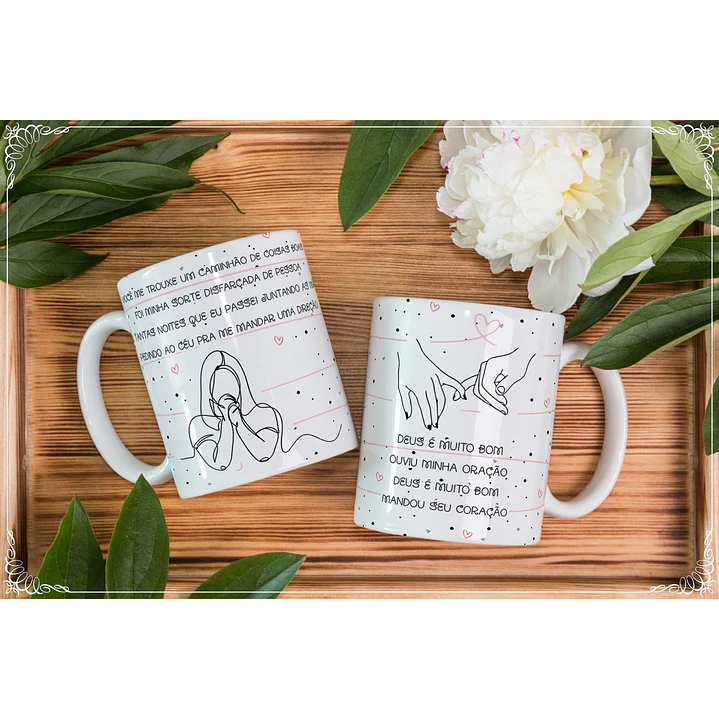 11 Artes para Caneca Dia dos Namorados em Corel Draw 9