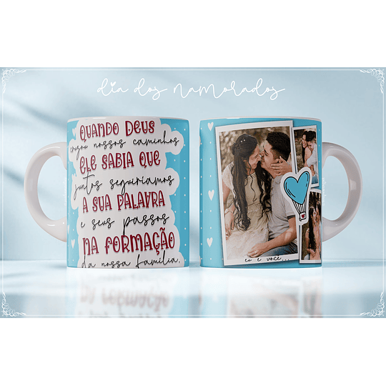 20 Artes para Caneca e Azulejo Dia dos Namorados Gospel em Photoshop 