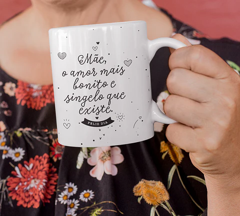 25 Artes para Caneca Dia das Mães Clean em Jpg